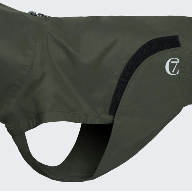 Cloud7 Dog Rain Jacket Dublin Dark Olive - 2