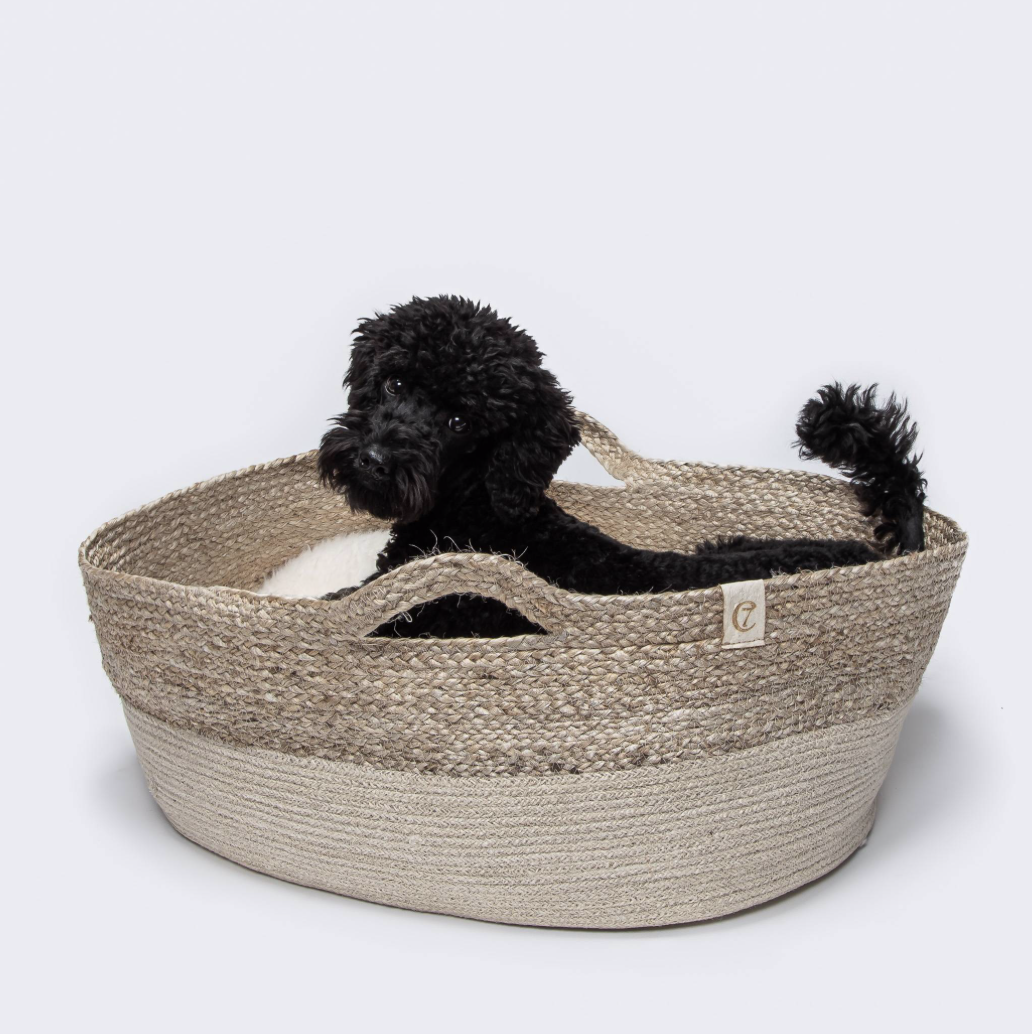 Cloud7 Dog Bed Cuddly Plush Ecru