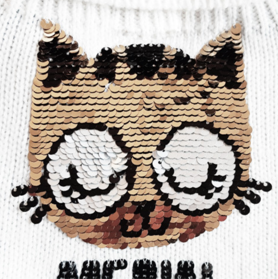 Milk And Pepper Meow Sweater - 2