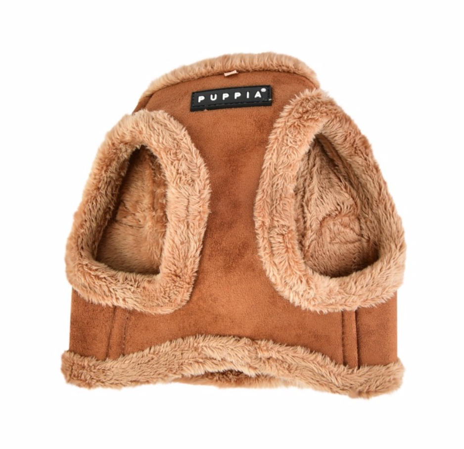 Puppia Terry Brown Padded Dog Harness