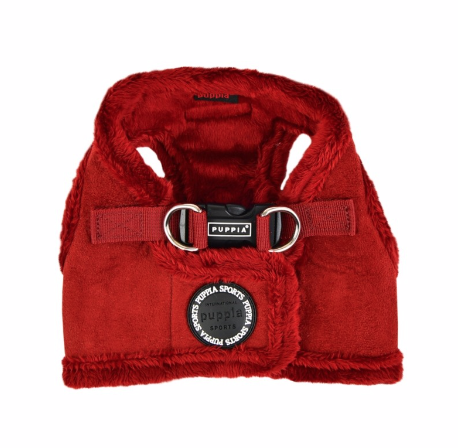 Puppia Terry Burgundy Red Padded Dog Harness