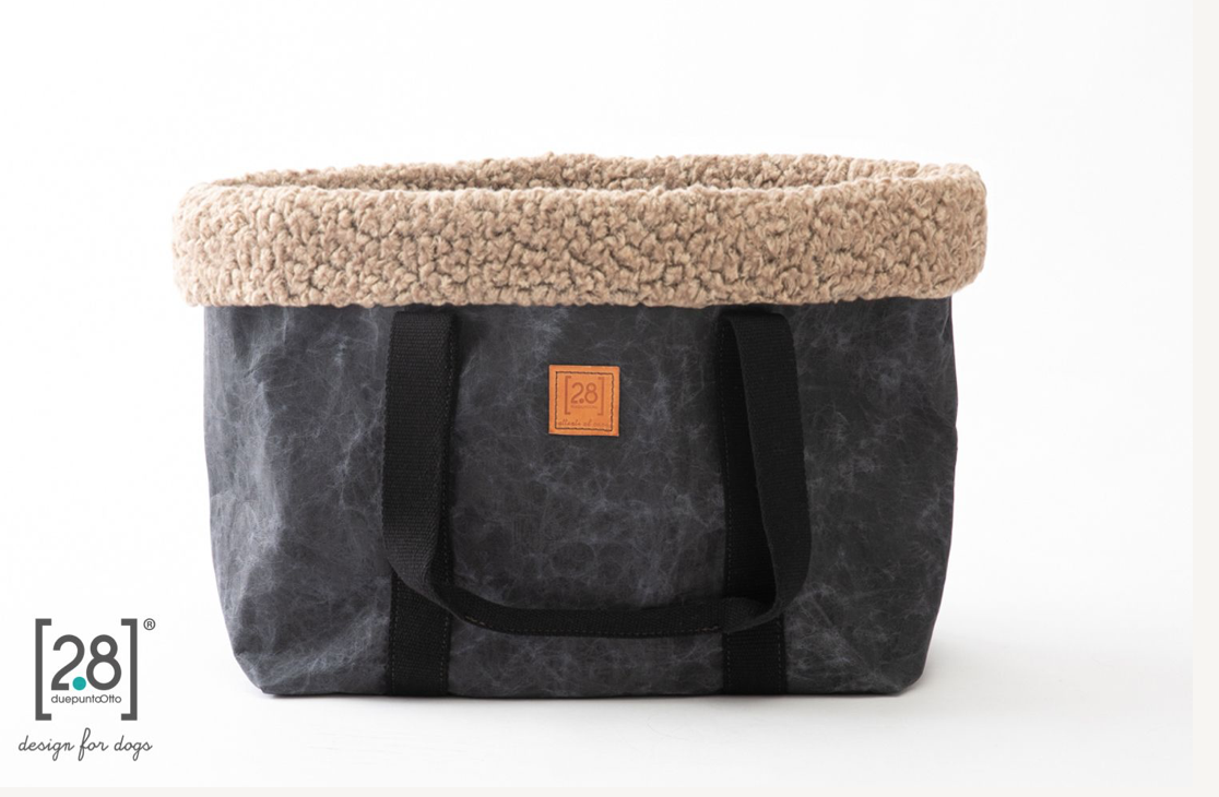 2.8 Dorothea Paper Dog Bag Black - 2