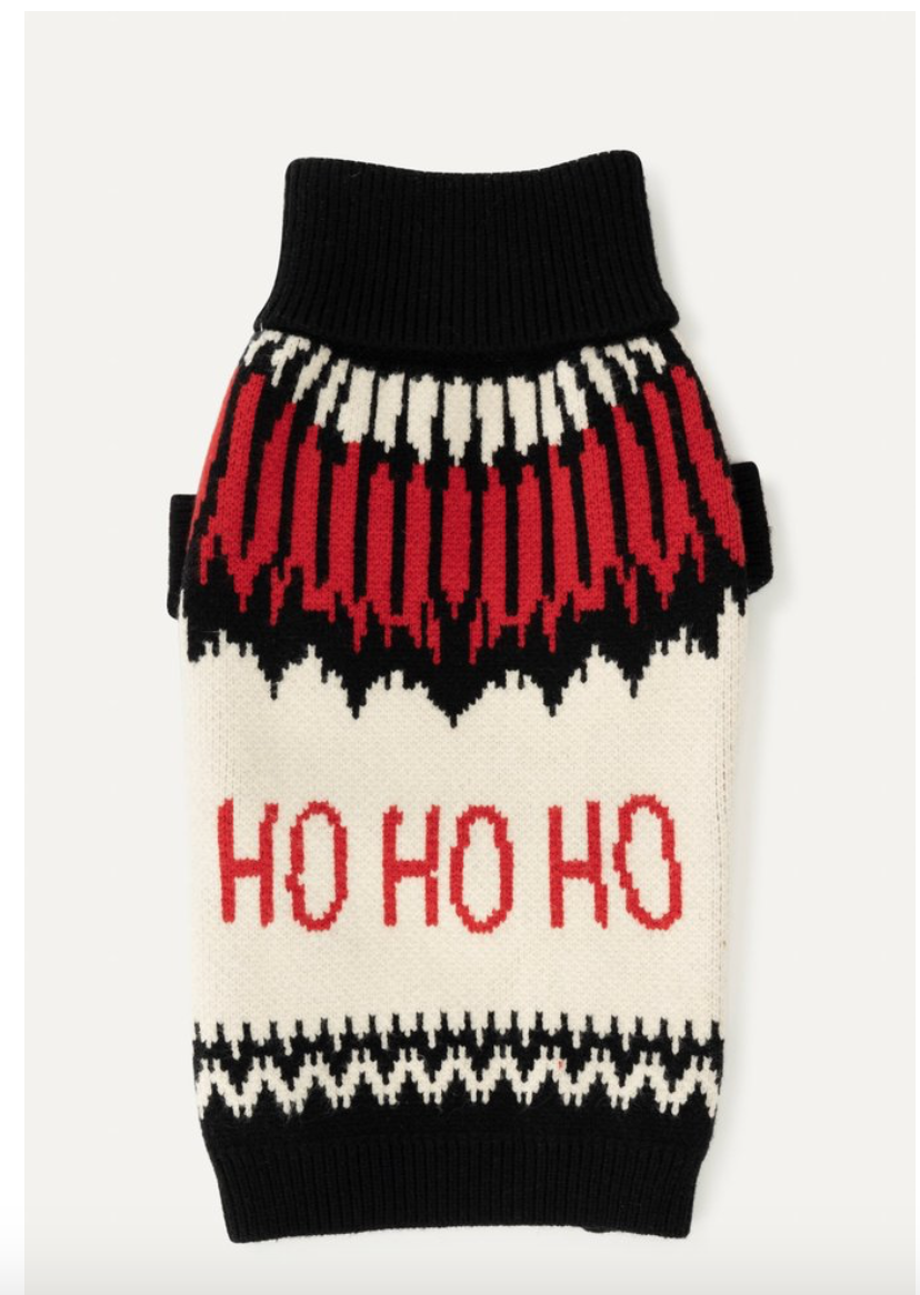 Max Bone Ho Ho Ho Dog Sweater Houndcity