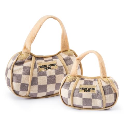 HAUTE DIGGITY DOG HUNDLEKSAK CHECKER CHEWY VUITON DOG TOY BAG
