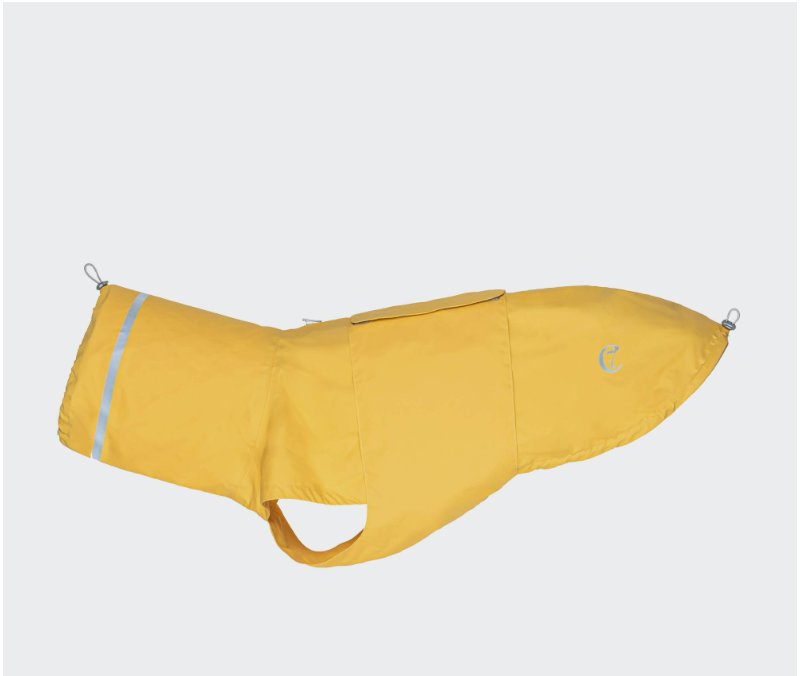 Cloud7 Dog Raincoat Hamburg Moss Saffron - 2