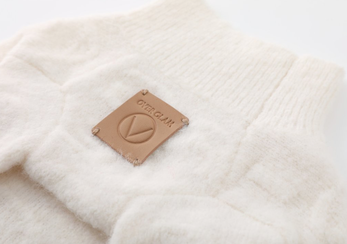 Overglam Textured Jumper White - 2