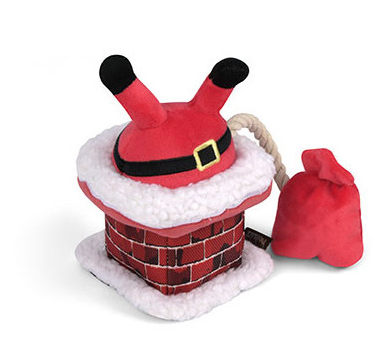 Pet Play Christmas dog toy Clumsy Claus