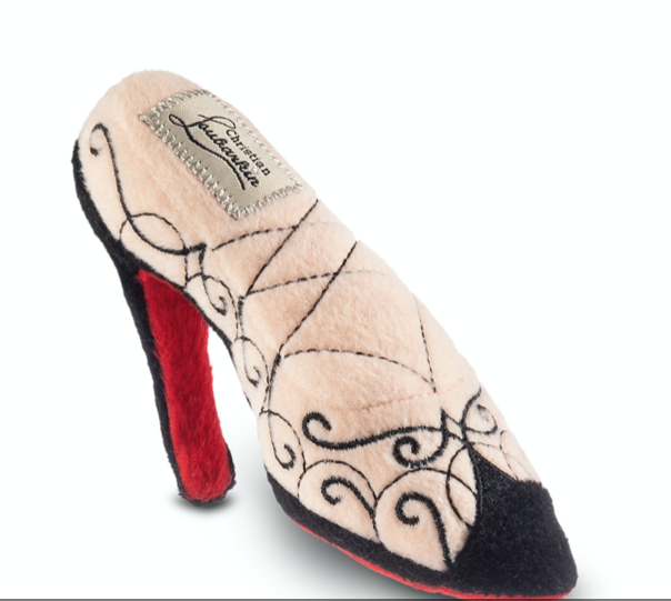 Dog Diggins Design Christmas Loubarkin Dog Toy Shoe