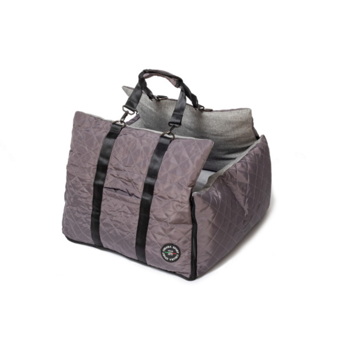 Chiara Dog Bag For The Car Grey