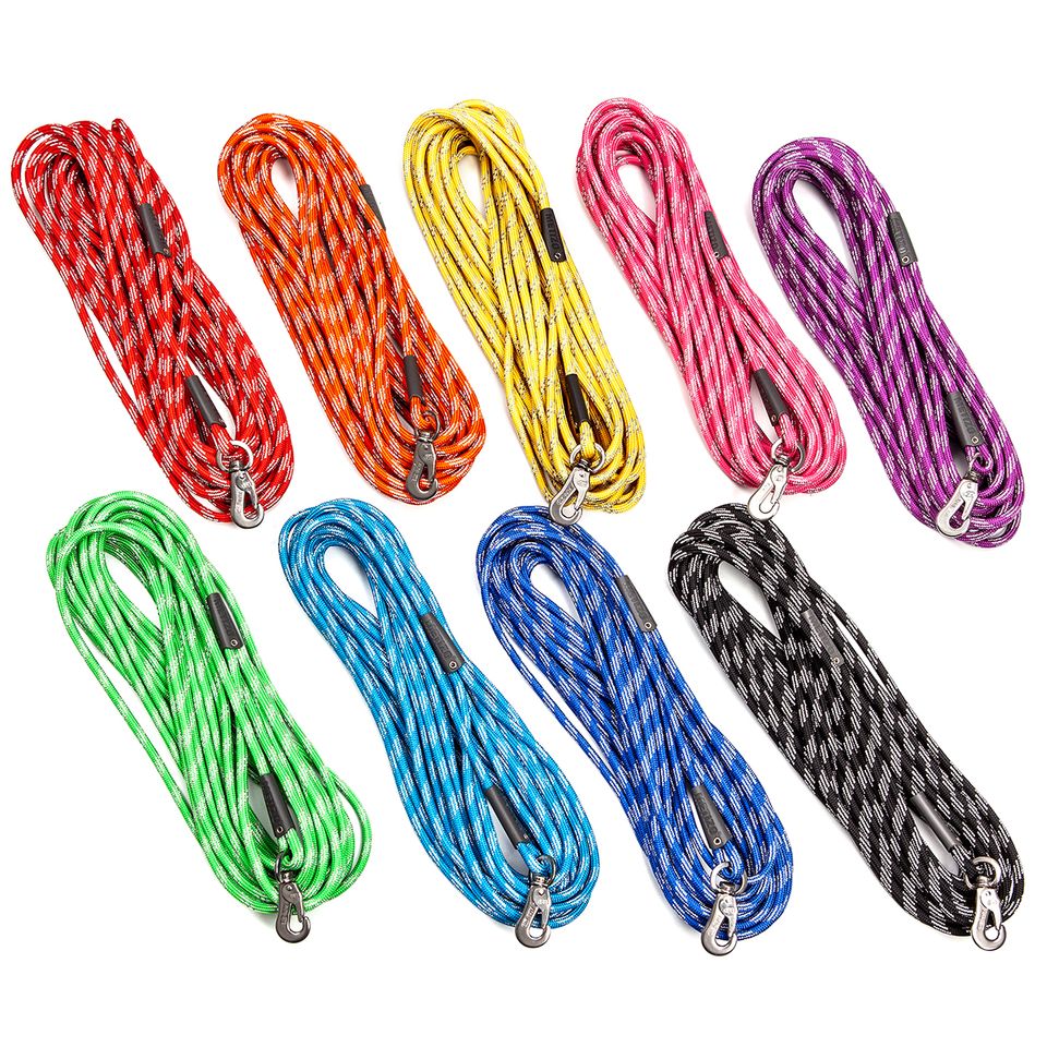 METIZO LEASH ROUND WITH REFLECTION BLACK 10 M - 2