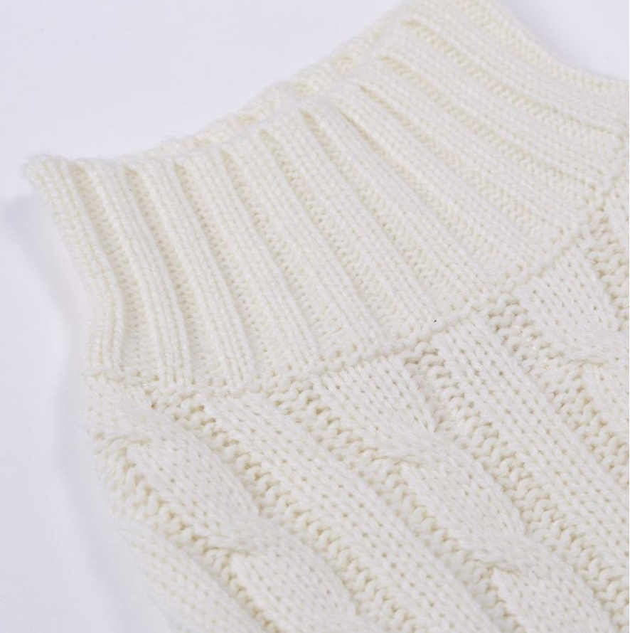 Overglam Turtleneck Knitwear White - 2