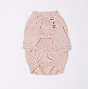 Overglam Button Jumper Pink
