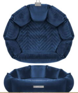 Milk & Pepper Saint Germain Shell Sofa - Midnight Blue