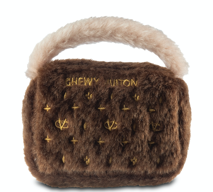 Dog Diggins Design Chewy Vuiton Brown Dog Toy Bag - 2