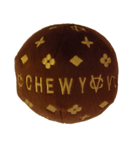 Dog Diggins Designs Brown Dog Toy Ball