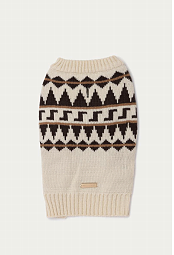 Max Bone Patterned Sand Dog Sweater