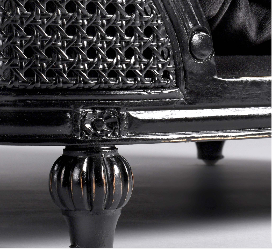 Lord Lou Dog Bed Arthur Black Velvet - 3