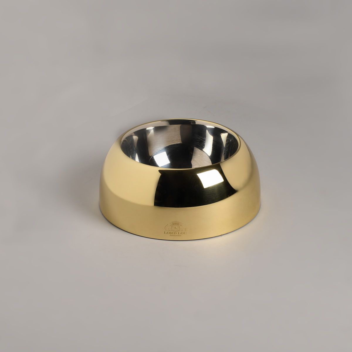 Lord Lou Dog Food Bowl Capri Gold Small