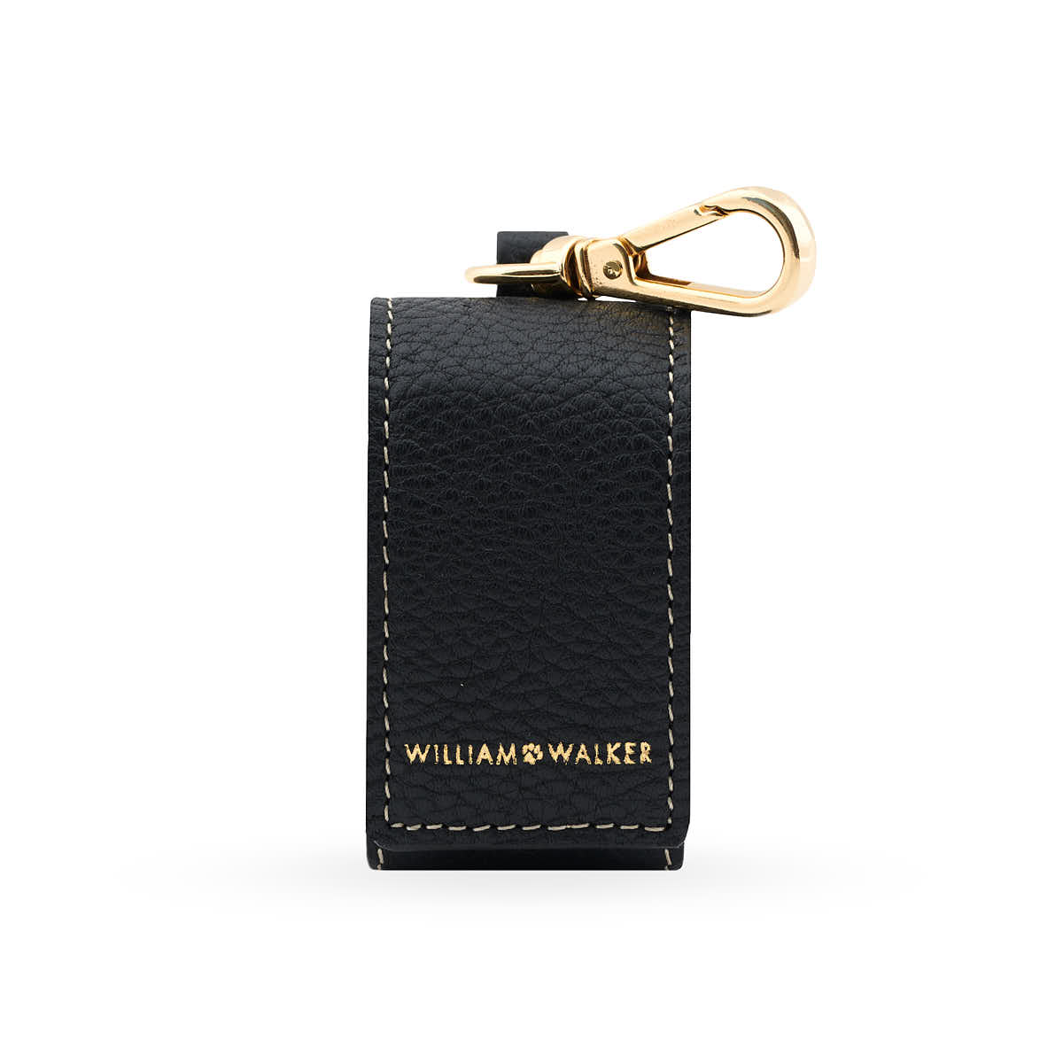 William Walker Bag Holder Black With Gold Buckle