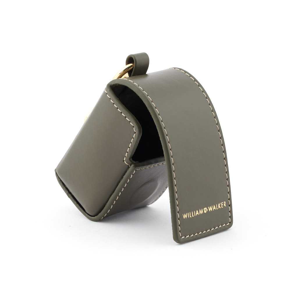 William Walker Bag Holder Forest/olive With Gold Buckle