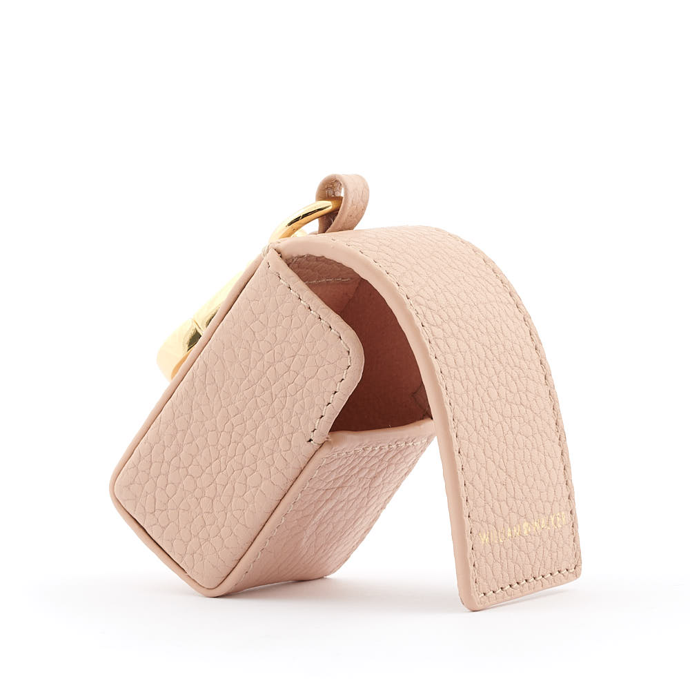 William Walker Bag Holder Light Apricot With Gold Buckle