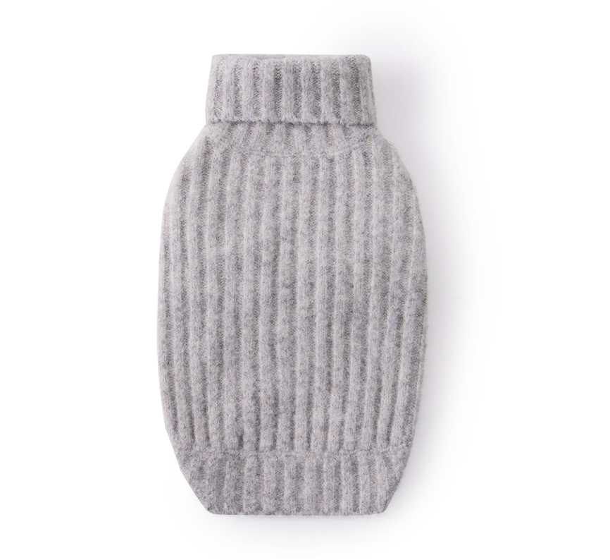 Overglam Turtleneck Thick Line Sweater Grey - 3