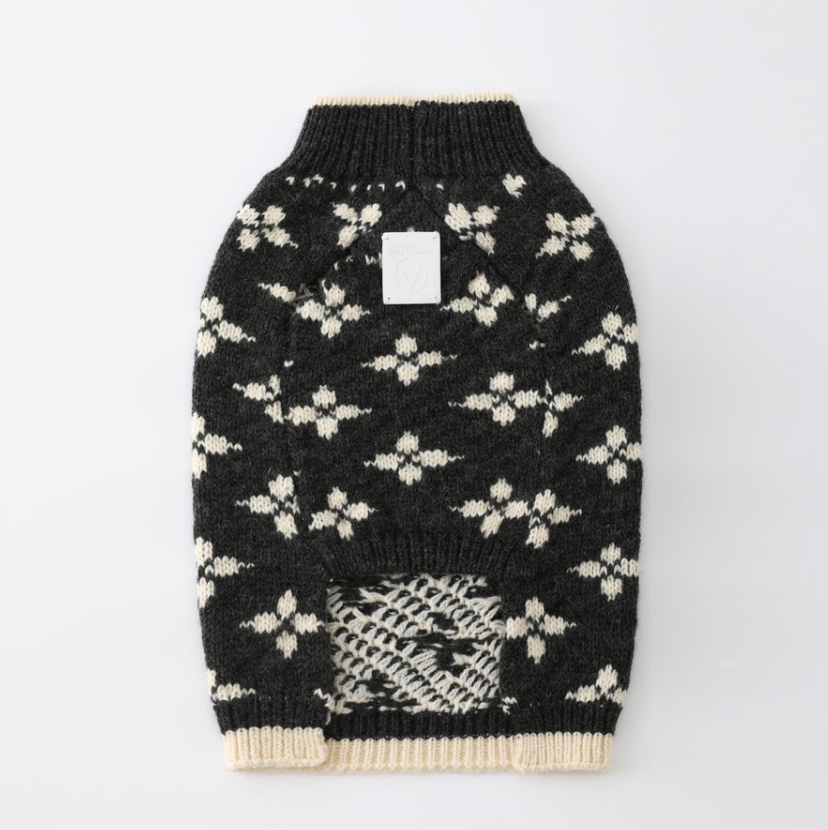 Overglam Sleeveless Floral Jacquard Sweater