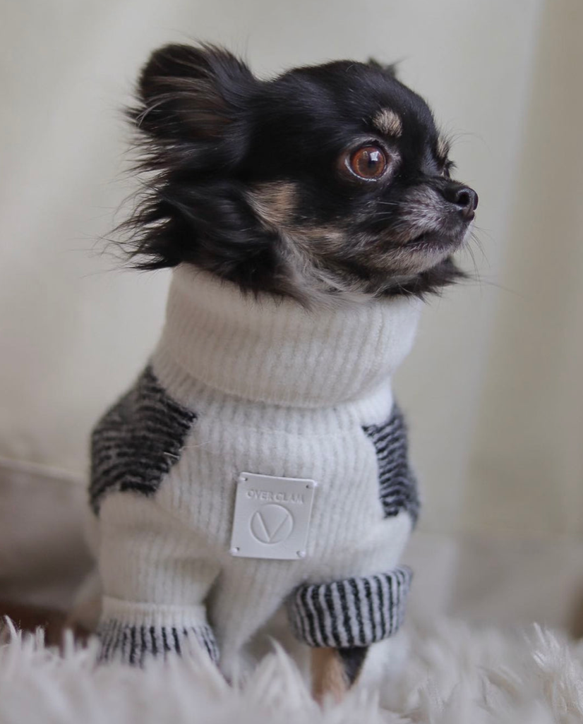 Overglam Turtleneck Contrast Striped Jumper - 2