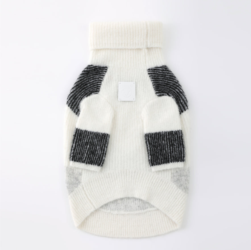 Overglam Turtleneck Contrast Striped Jumper - 3