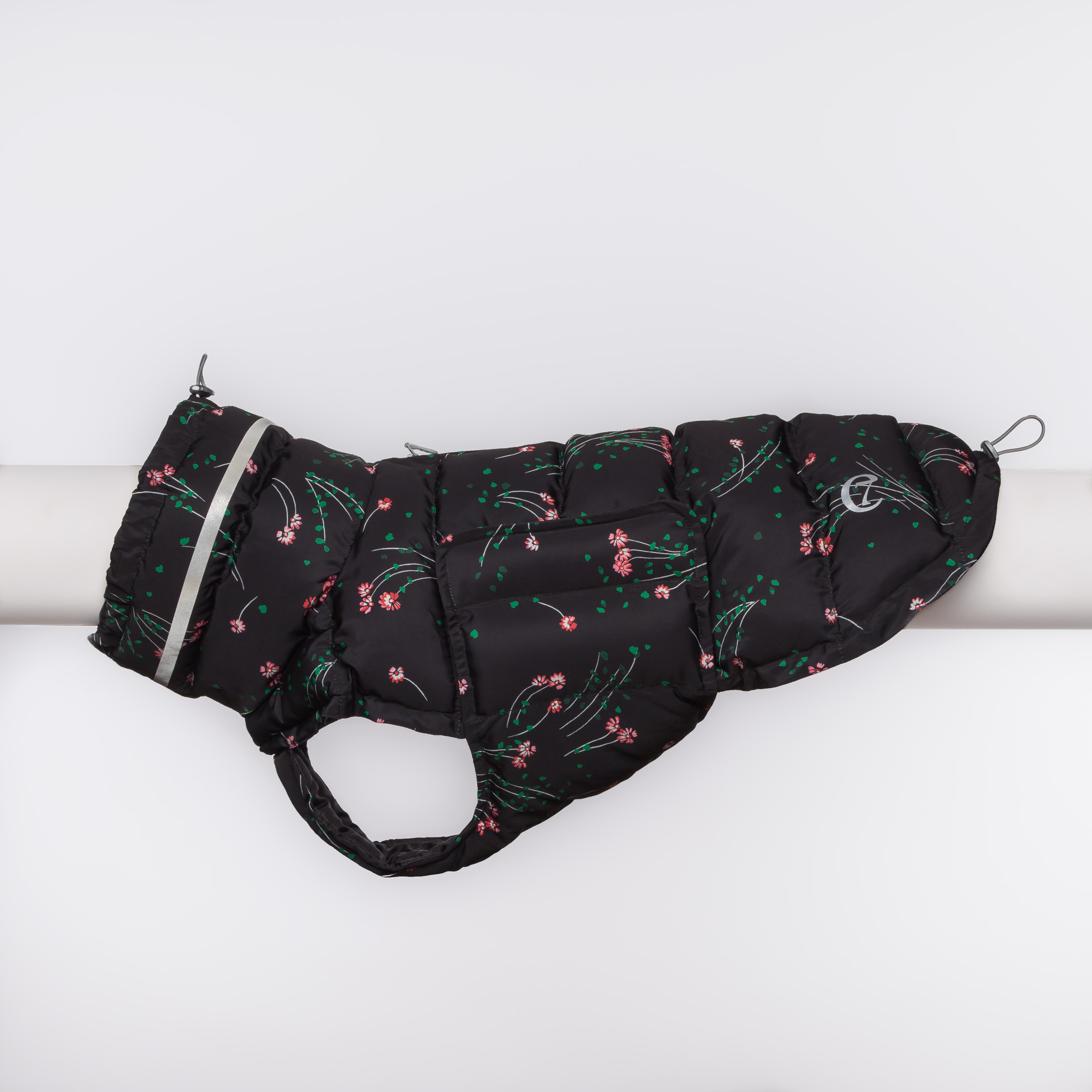 Cloud7 Dog&nbsp;Coat Alaska Black Flower