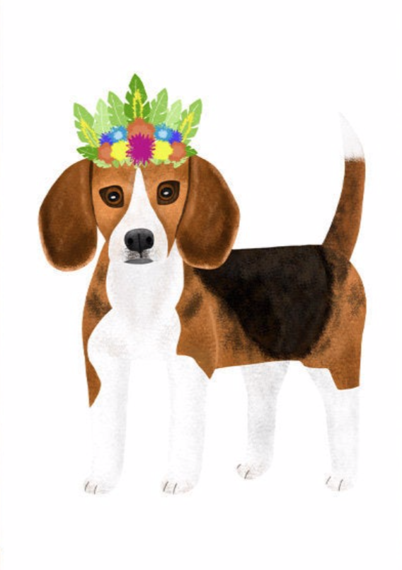 Two Chubbas Dog Congratulations Card