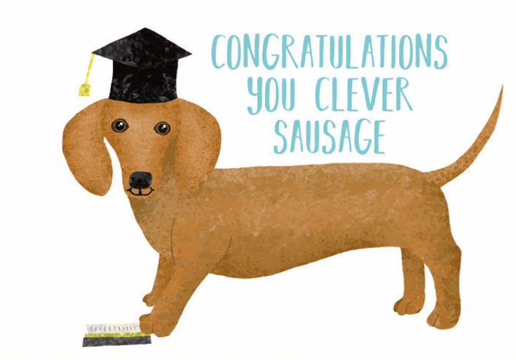 Two Chubbas Dog Congratulations Card