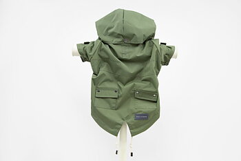 Max Bone Raincoat Olive Green