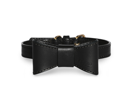Perro Collection Leather Bow Black - 2