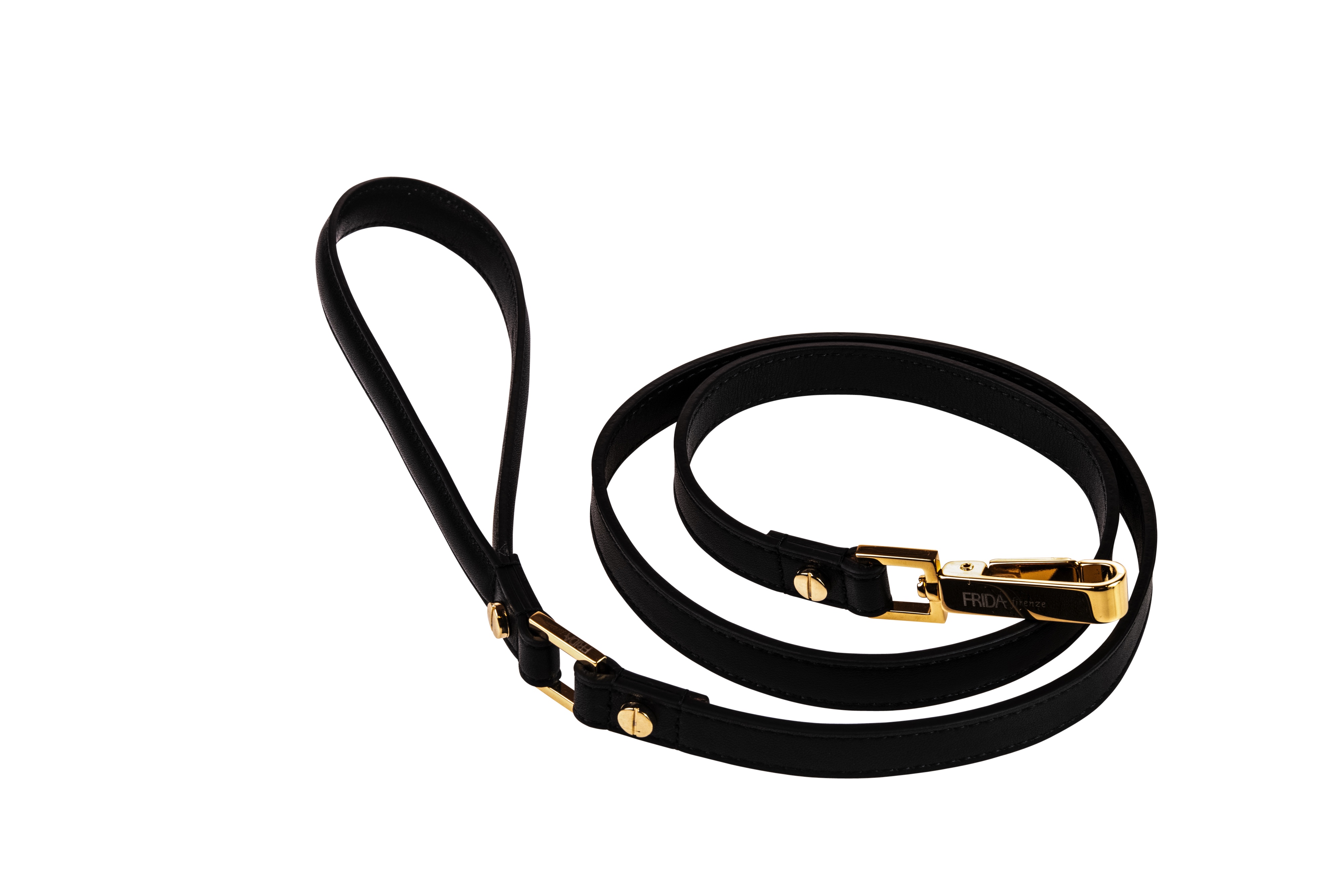 FRIDA FIRENZE PLAIN LEASH BLACK