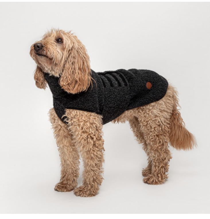 Cloud7 Dog Coat Derby Boucle Dark Grey - 2