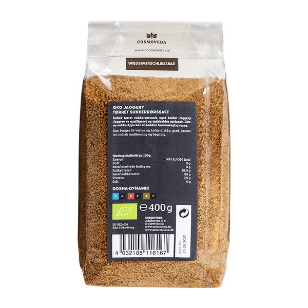 Jaggery / Rårörsocker Eko. 400g Cosmoveda - 2