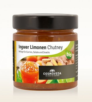 Ginger-Lime Chutney Eko. 225g, Cosmoveda