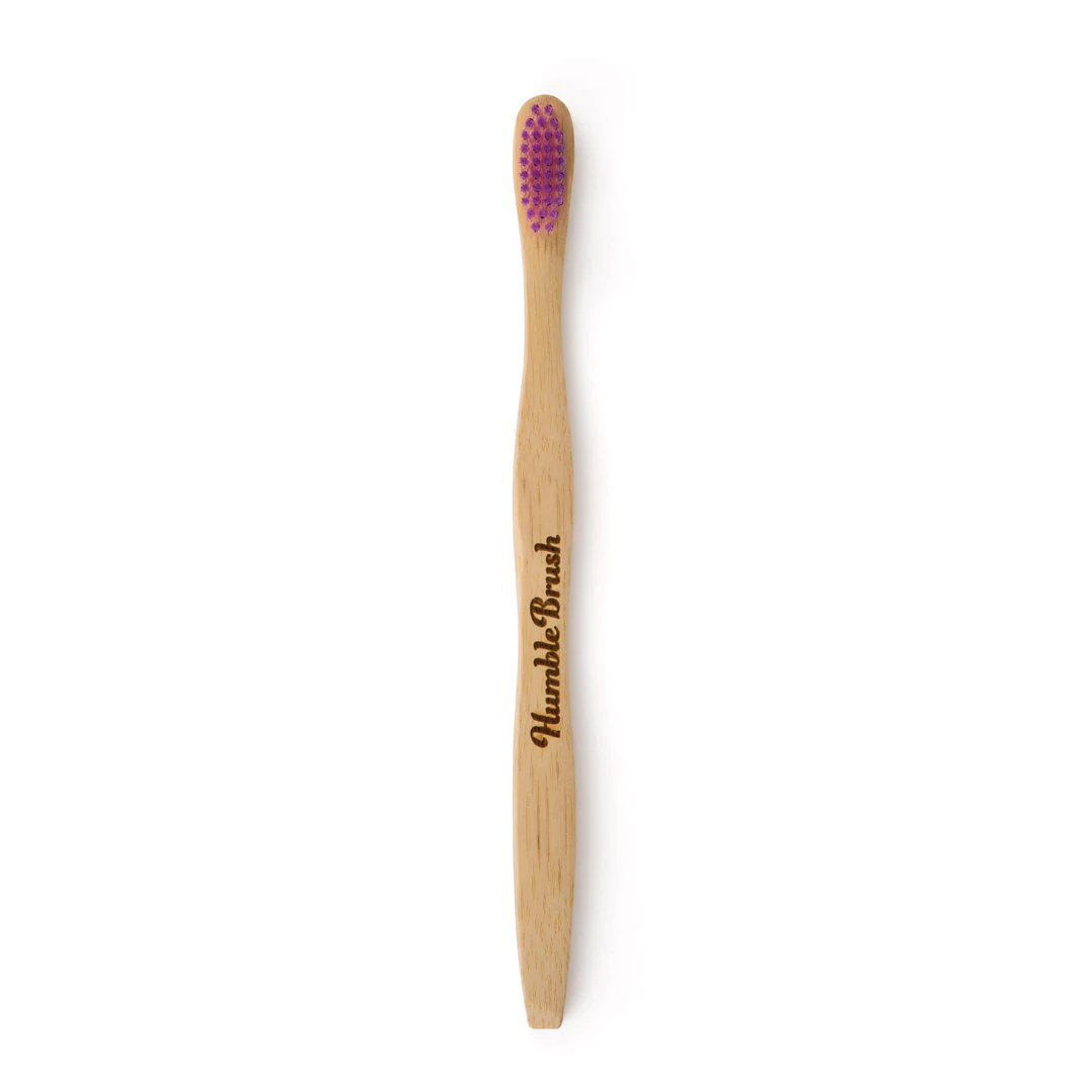 The Humble Co. Bamboo Toothbrush  Medium Purple Adult - 2