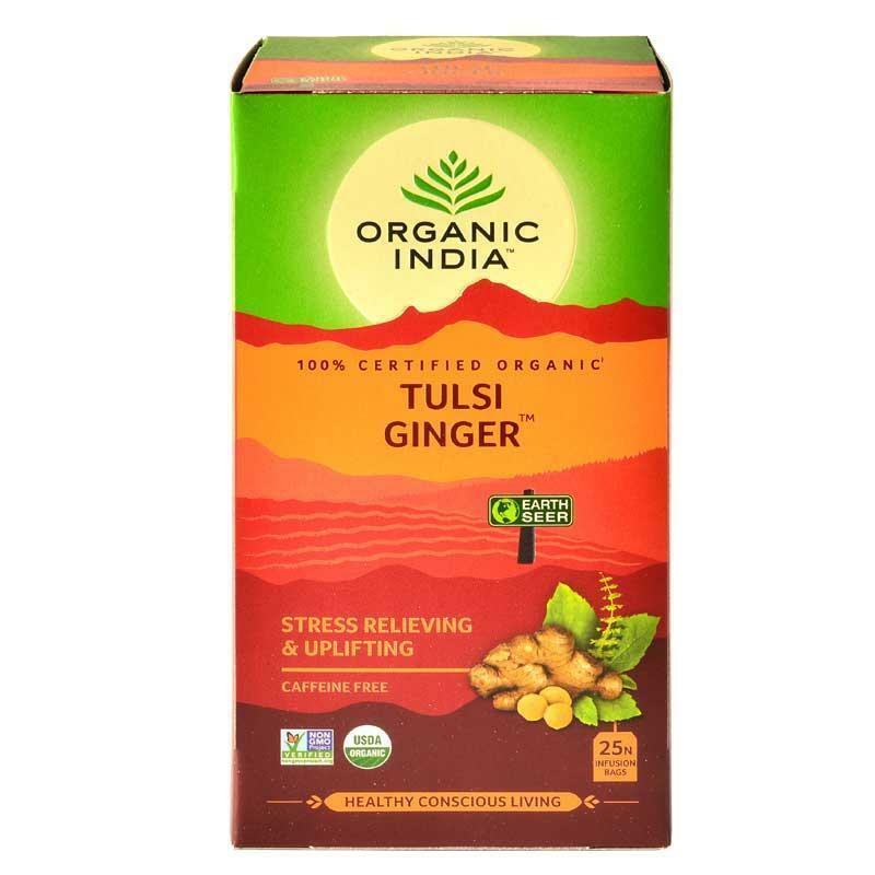 Tulsi Ginger Te Eko, 25 tepåsar Organic India