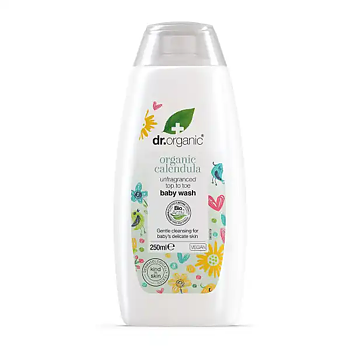 Calendula Baby Wash 250ml, Dr Organic