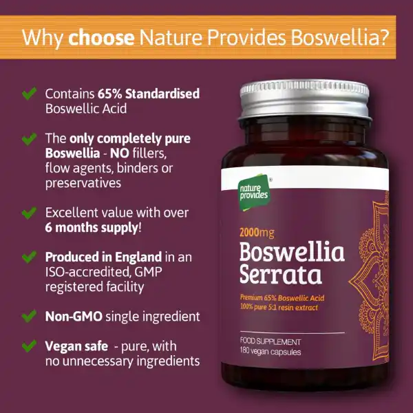 Boswellia Serrata 180 kapslar, Nature Provides - 3