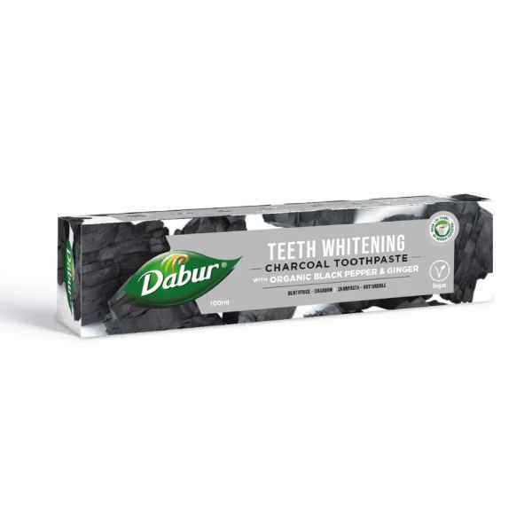 Teeth Whitening Charcoal Toothpaste100ml, Dabur 