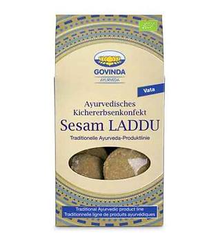 Ayurvedisk Sesam Laddu Eko. 120g, Govinda