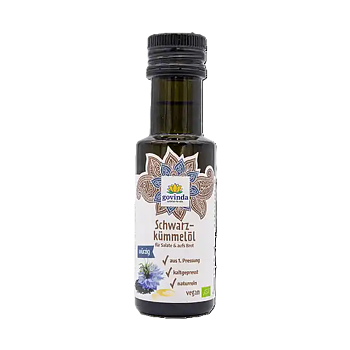 Black Cumin Oil Cold pressed Org. 100ml, Govinda