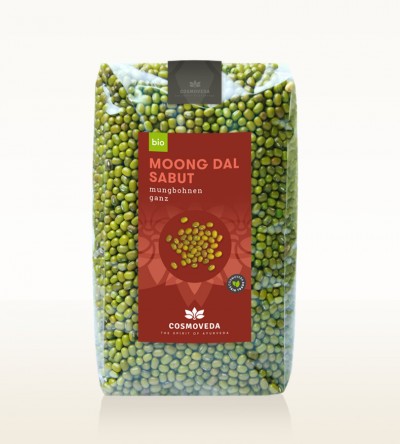 Moong Dal Sabut / Mung Bönor Hela Eko. 500g Cosmoveda