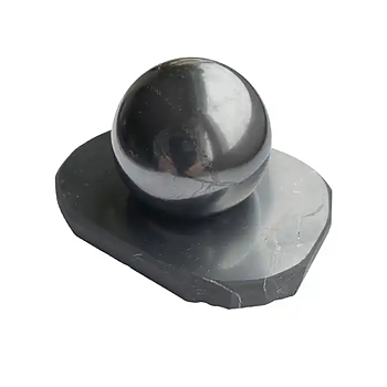 Shungitklot Polerad 5cm med Shungitställ
