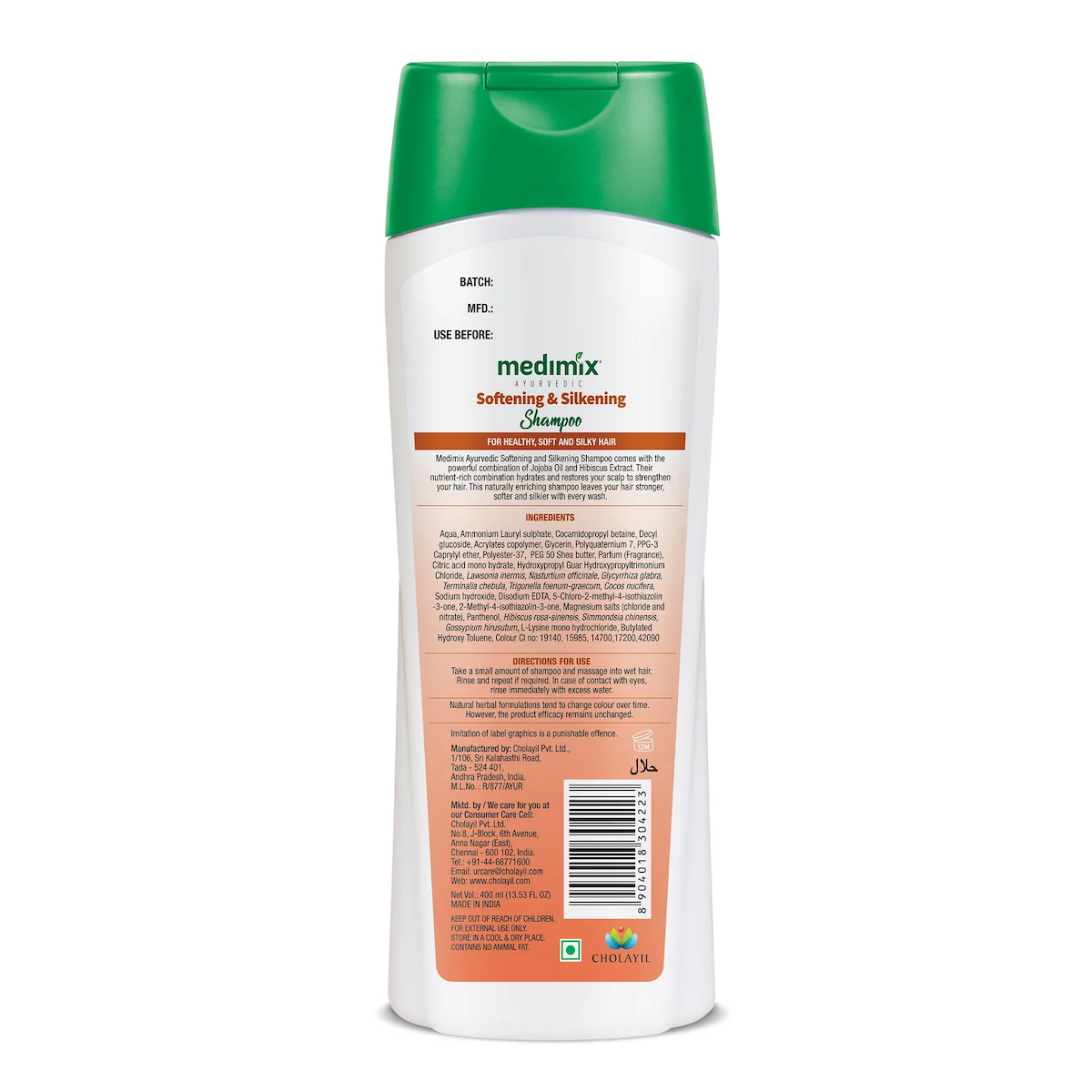 Medimix Ayurvedic Softening and Silkening Shampoo 400ml - 2