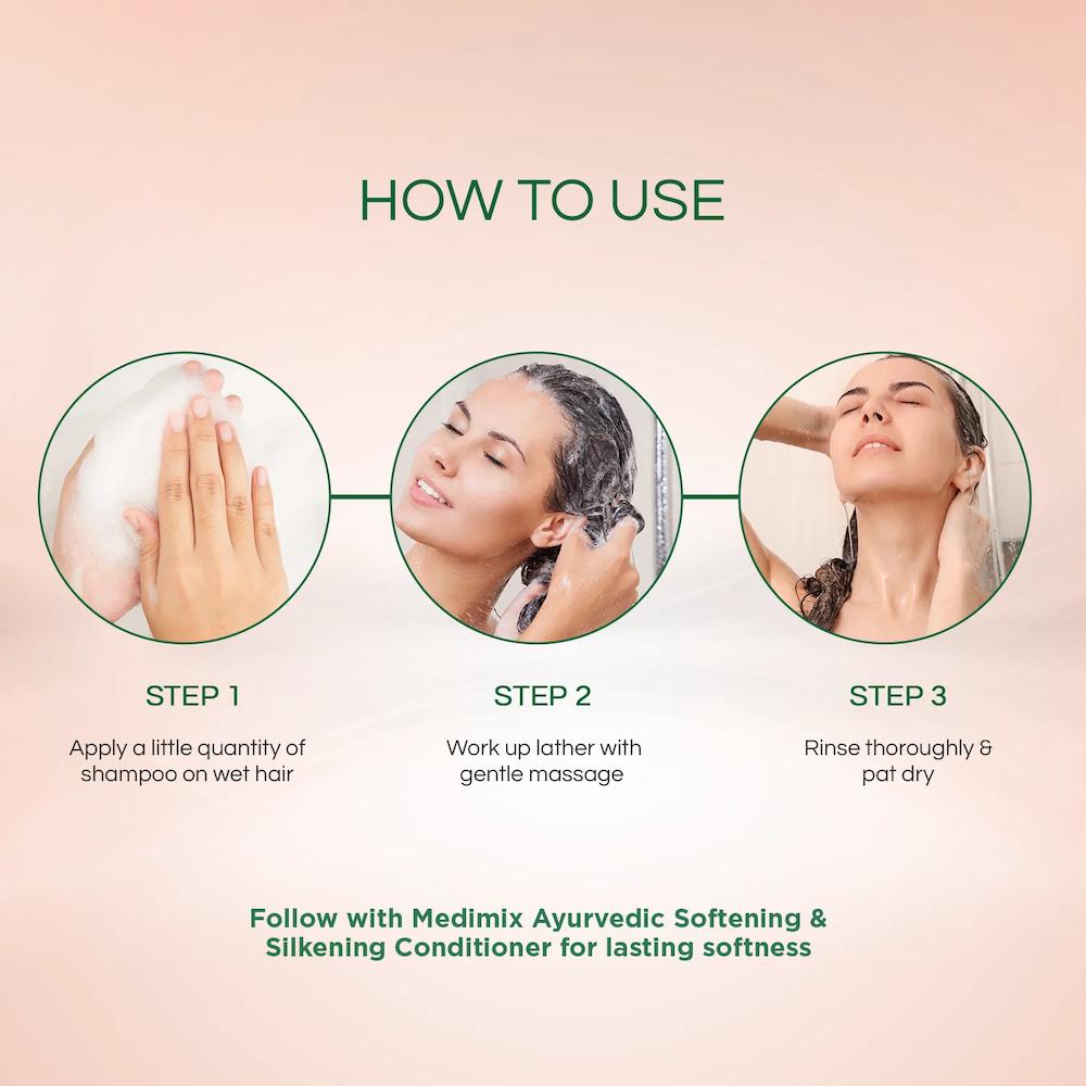 Medimix Ayurvedic Softening and Silkening Shampoo 400ml - 4