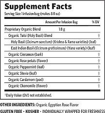 Tulsi Cinnamon Rose Tea Org, 25 teabags Organic India
